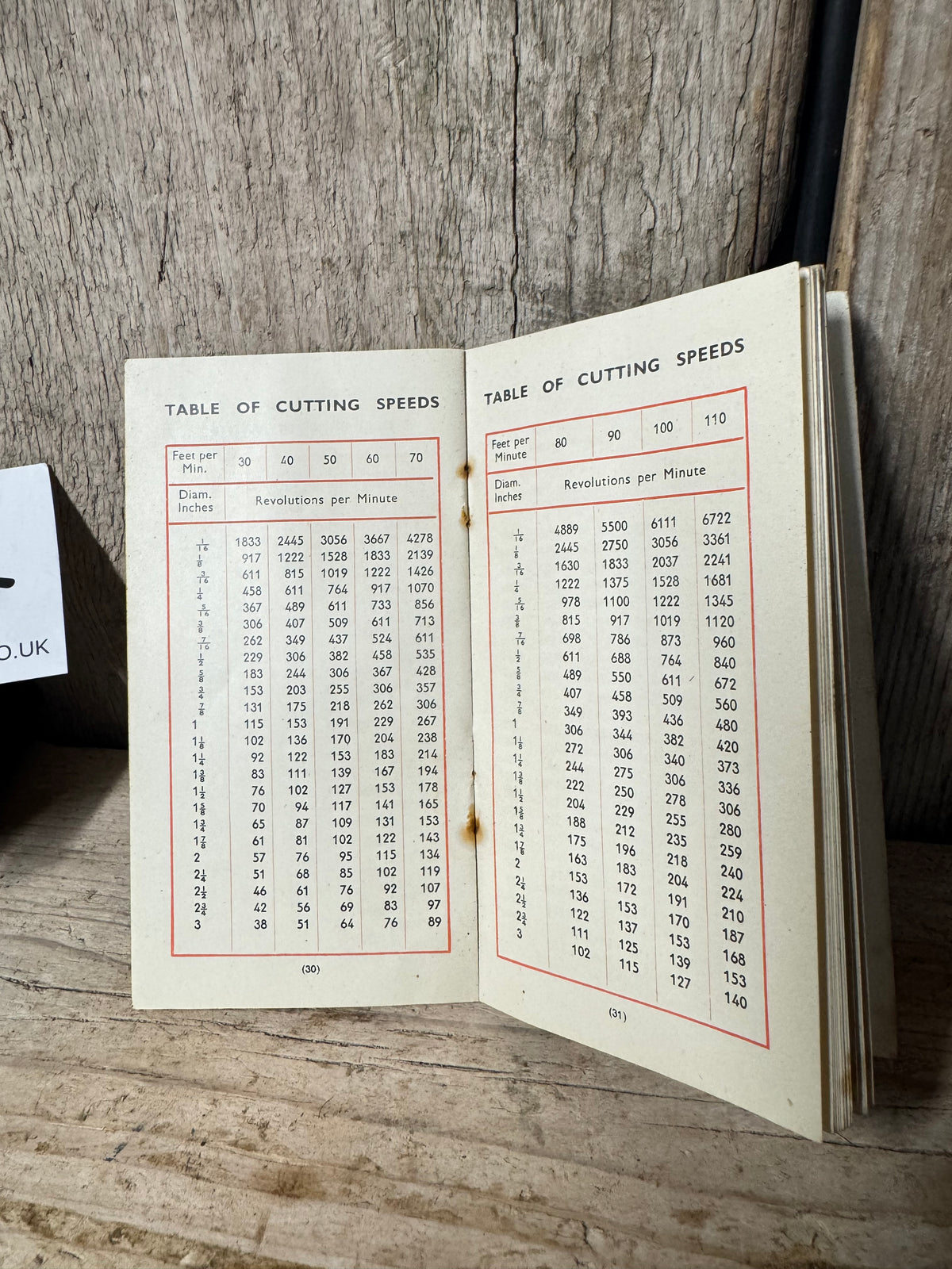 Buck & Hickman Intal Tooling Booklet