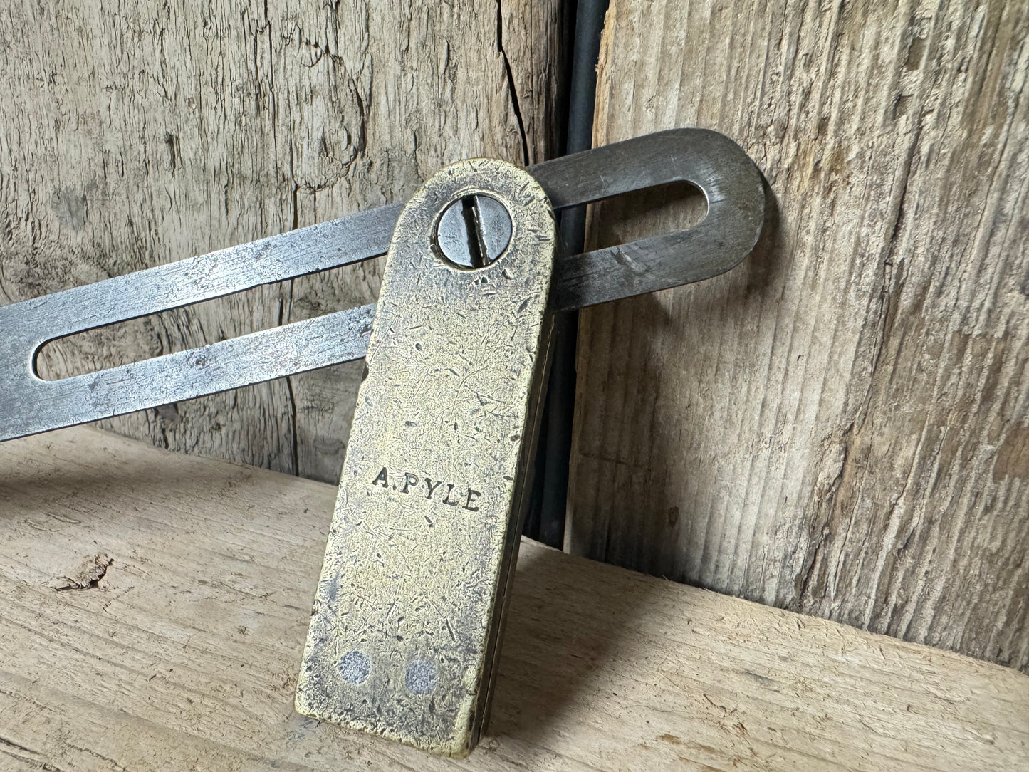 Apprentice Made Bronze Sliding Bevel