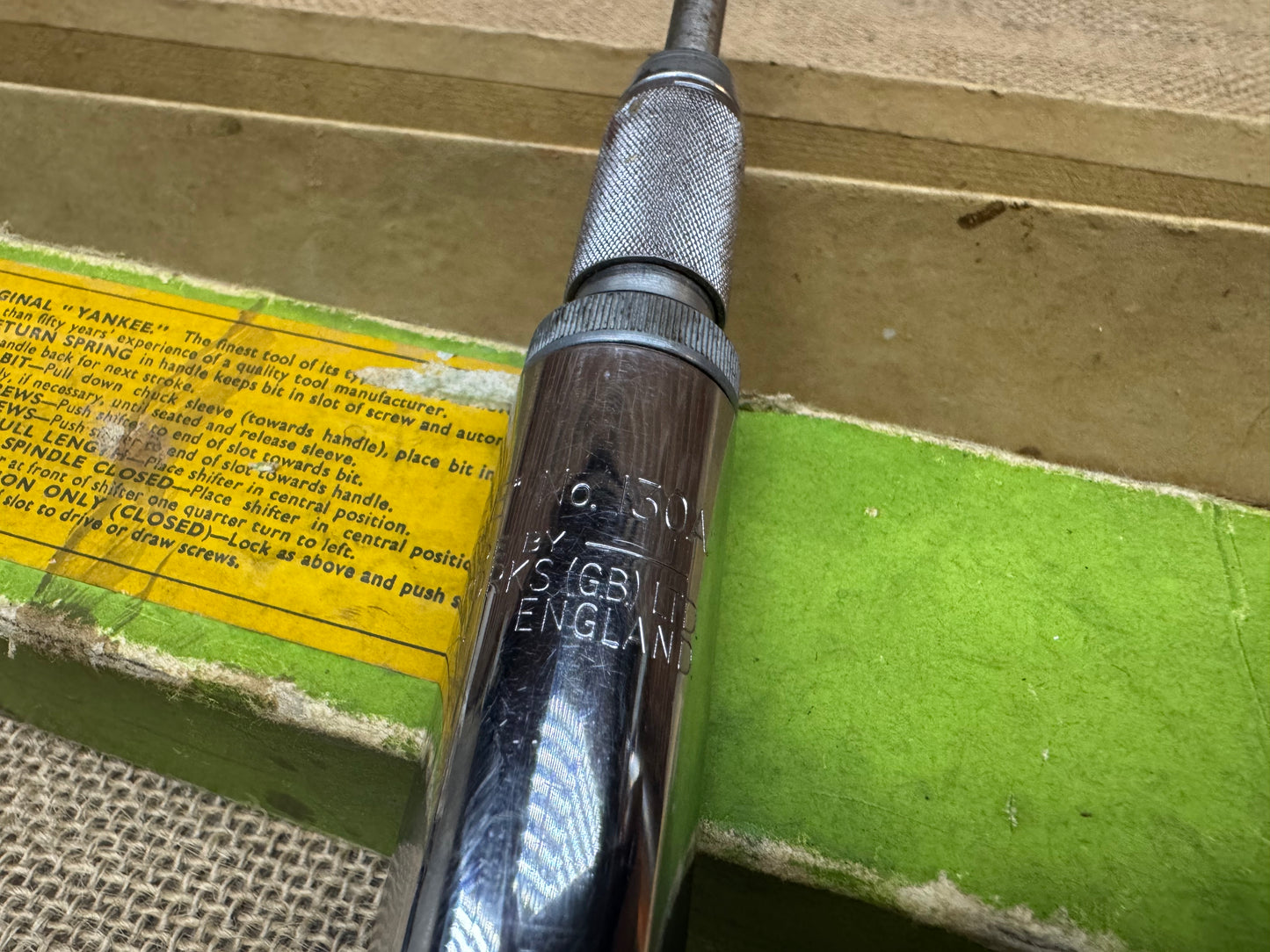 Stanley Yankee No 130A Spiral Ratchet Screwdriver