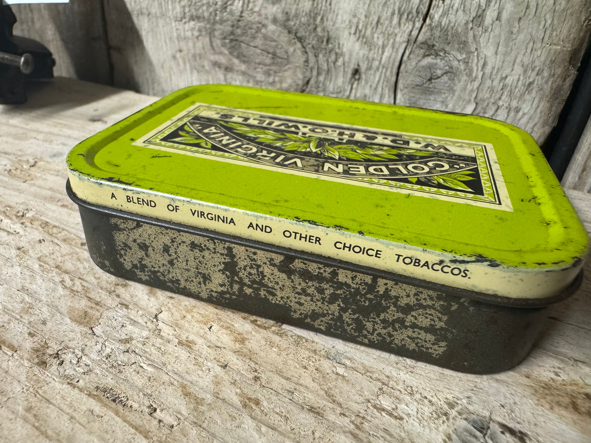 Vintage Golden Virginia WD & H Wills 2oz Tobacco Tin