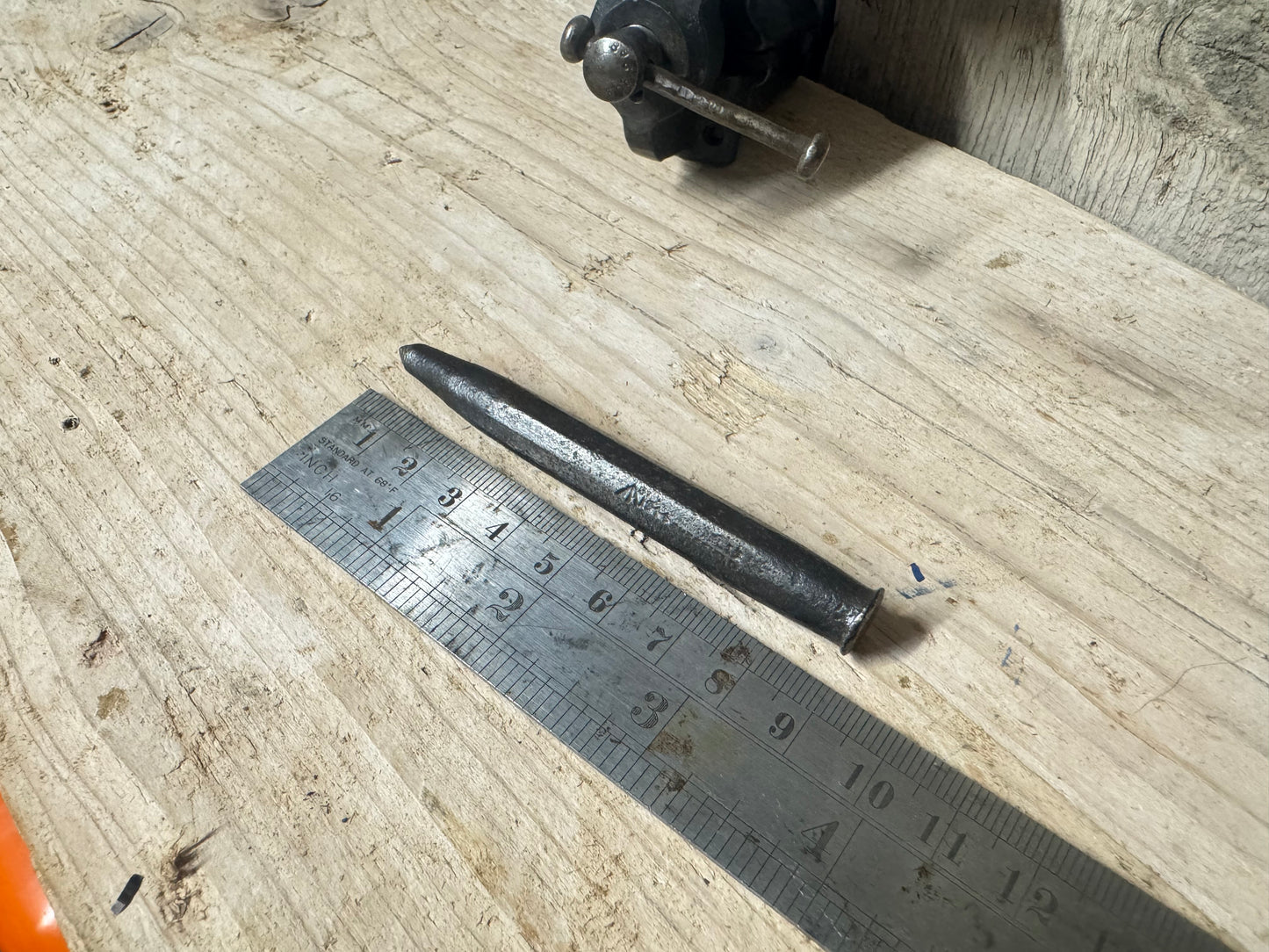 3.5" Military Broad Arrow 1944 Marked Centre Punch