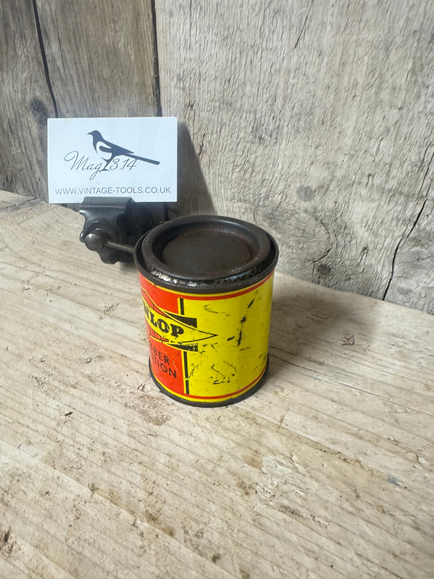 Vintage Dunlop Rubber Solution Tin