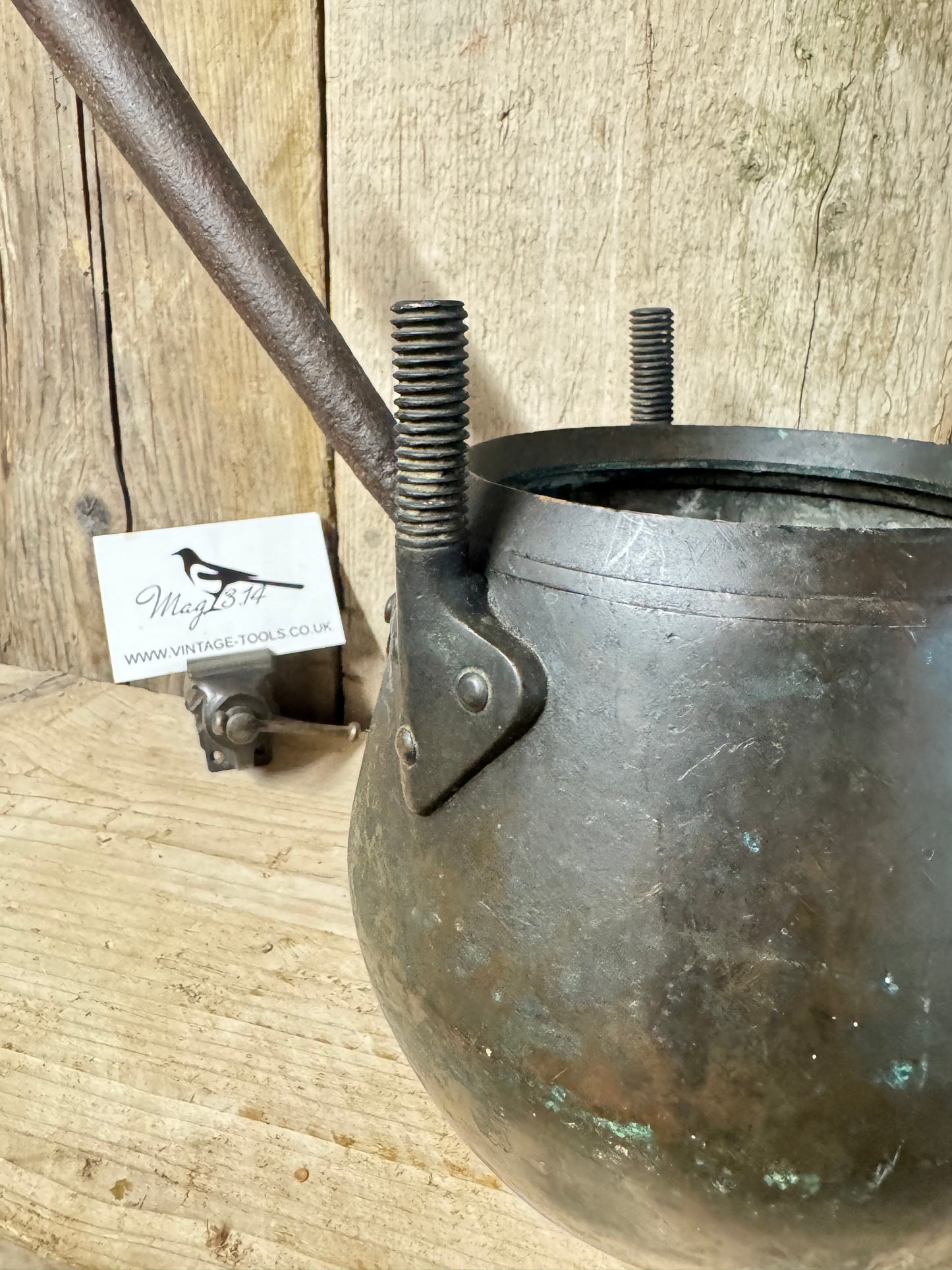 Antique Copper Glue Pot