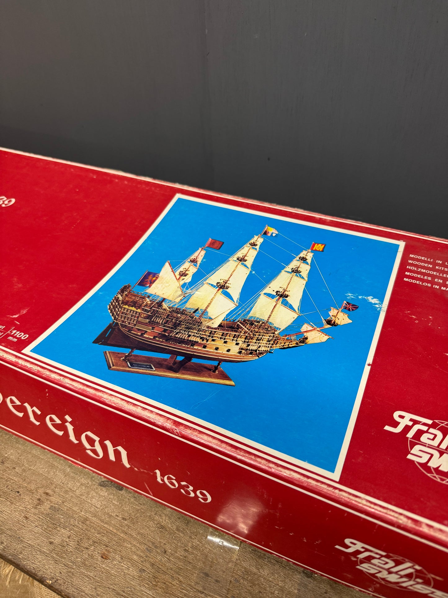 Carta Augusto 1639 Royal Sovereign Wooden Kit Model Boat
