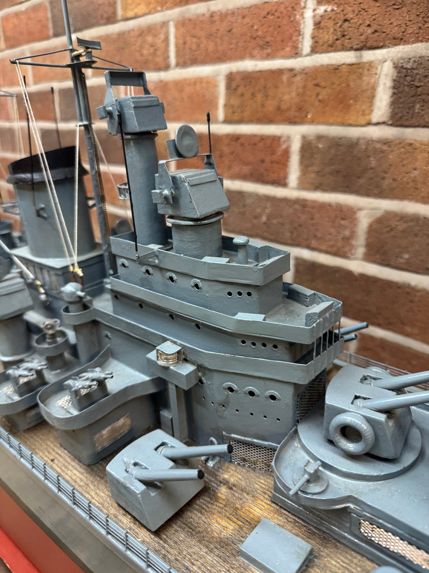 Vintage RC Model of The U.S.S. Newport News