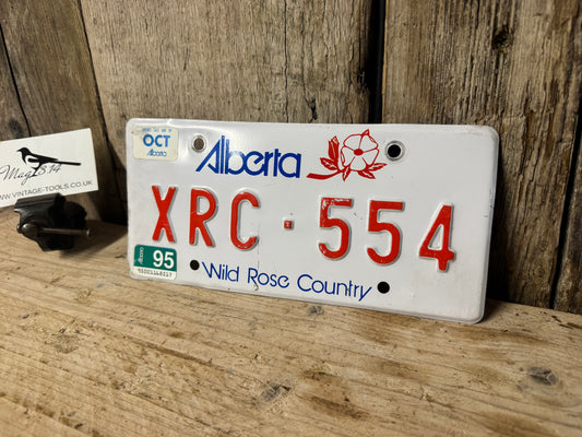 Alberta Wild Rose Country License Plate XRC-554