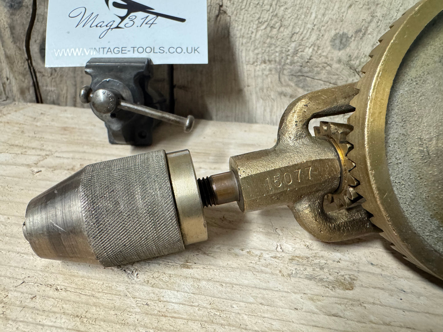 Rare Brass Body Egg Beater Hand Drill
