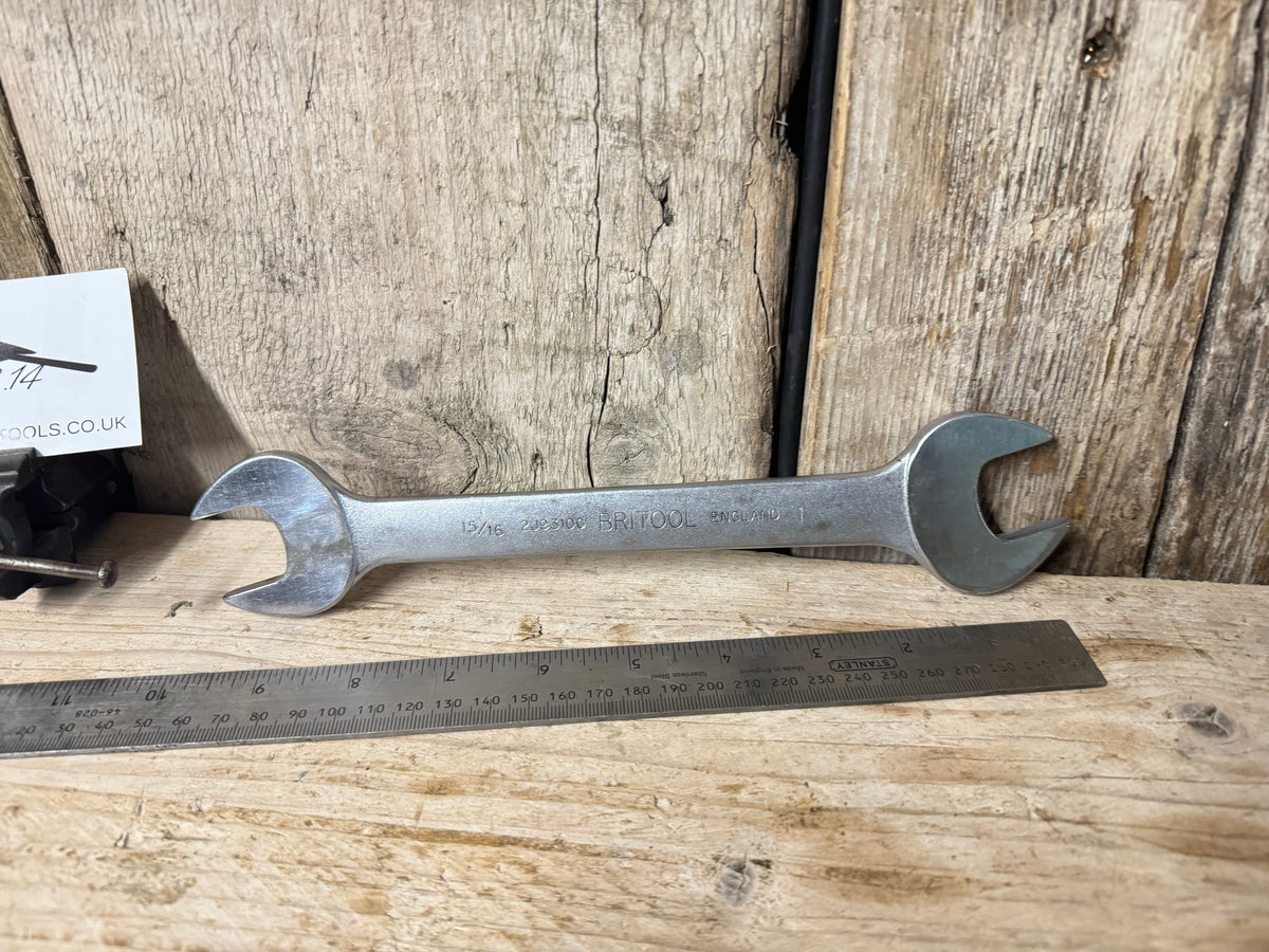 Britool 2J93100 15/16" & 1" Open Combination Spanner