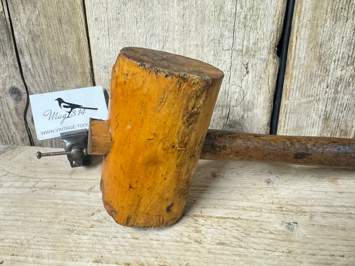 Vintage 24oz User Made Wooden Mallet