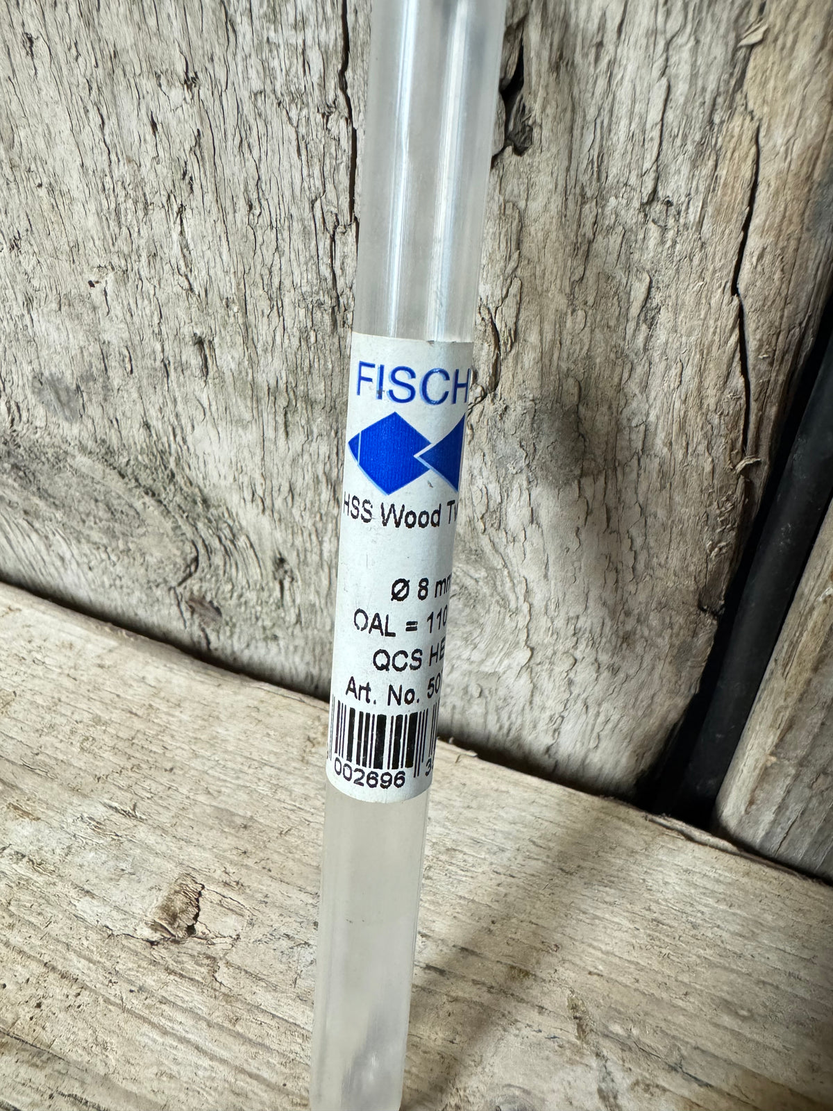 Fisch 8mm HSS Wood Twist Drill QCS Hex 507225
