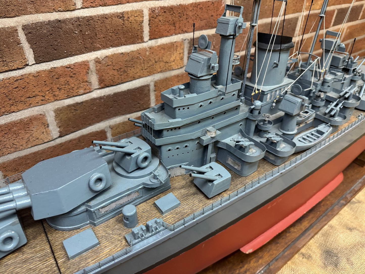 Vintage RC Model of The U.S.S. Newport News