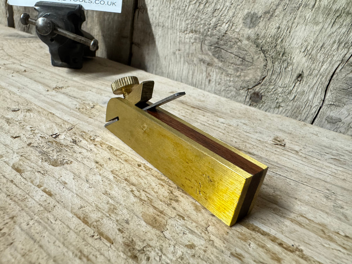 Mini Brass & Rosewood Bullnose Plane