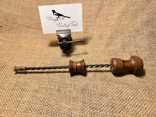 Archimedes 9” Hand Drill with brass chuck