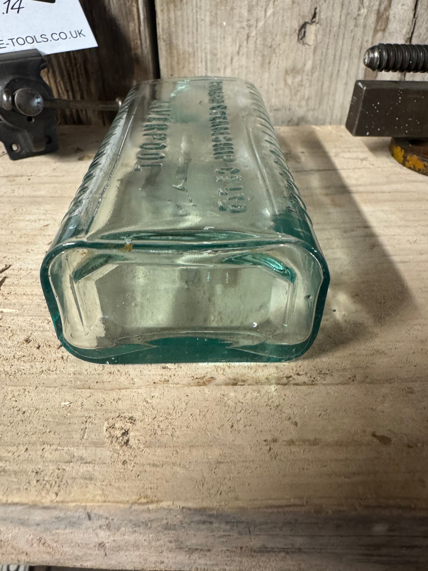Antique Cunard Shipping Co Ltd Glass Medicine Bottle