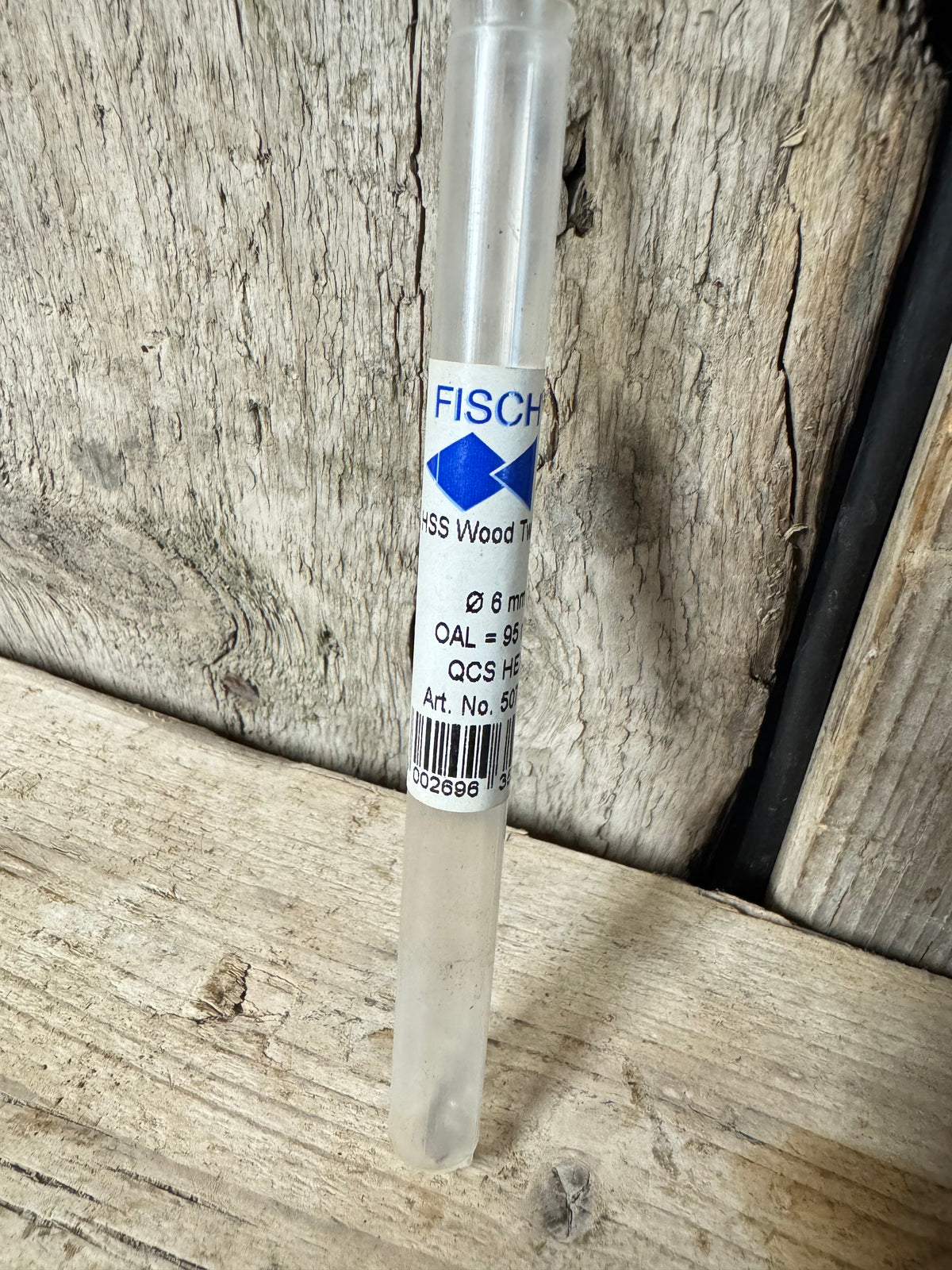 Fisch 6mm HSS Wood Twist Drill QCS Hex 507224