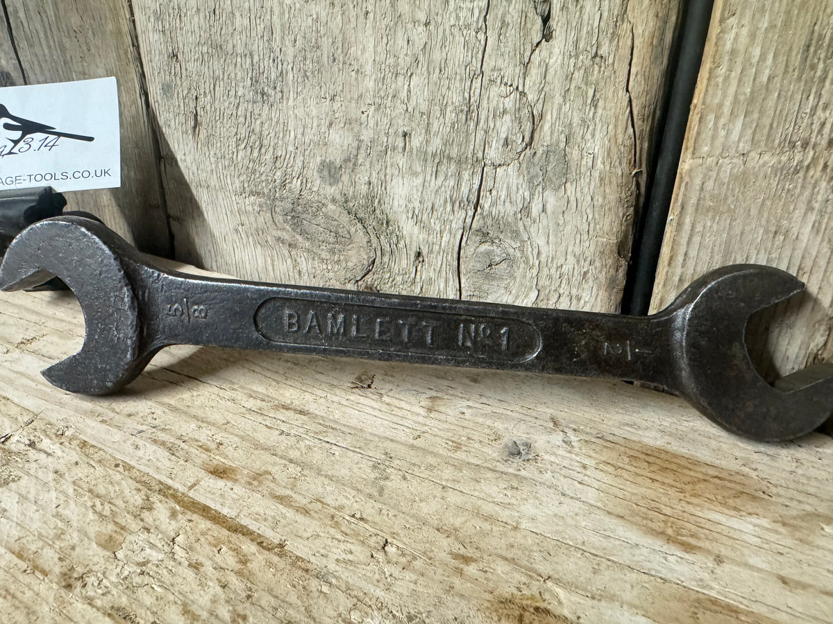 Bamlett No 1 Imperial Open Combination Spanner 1/2 & 5/8