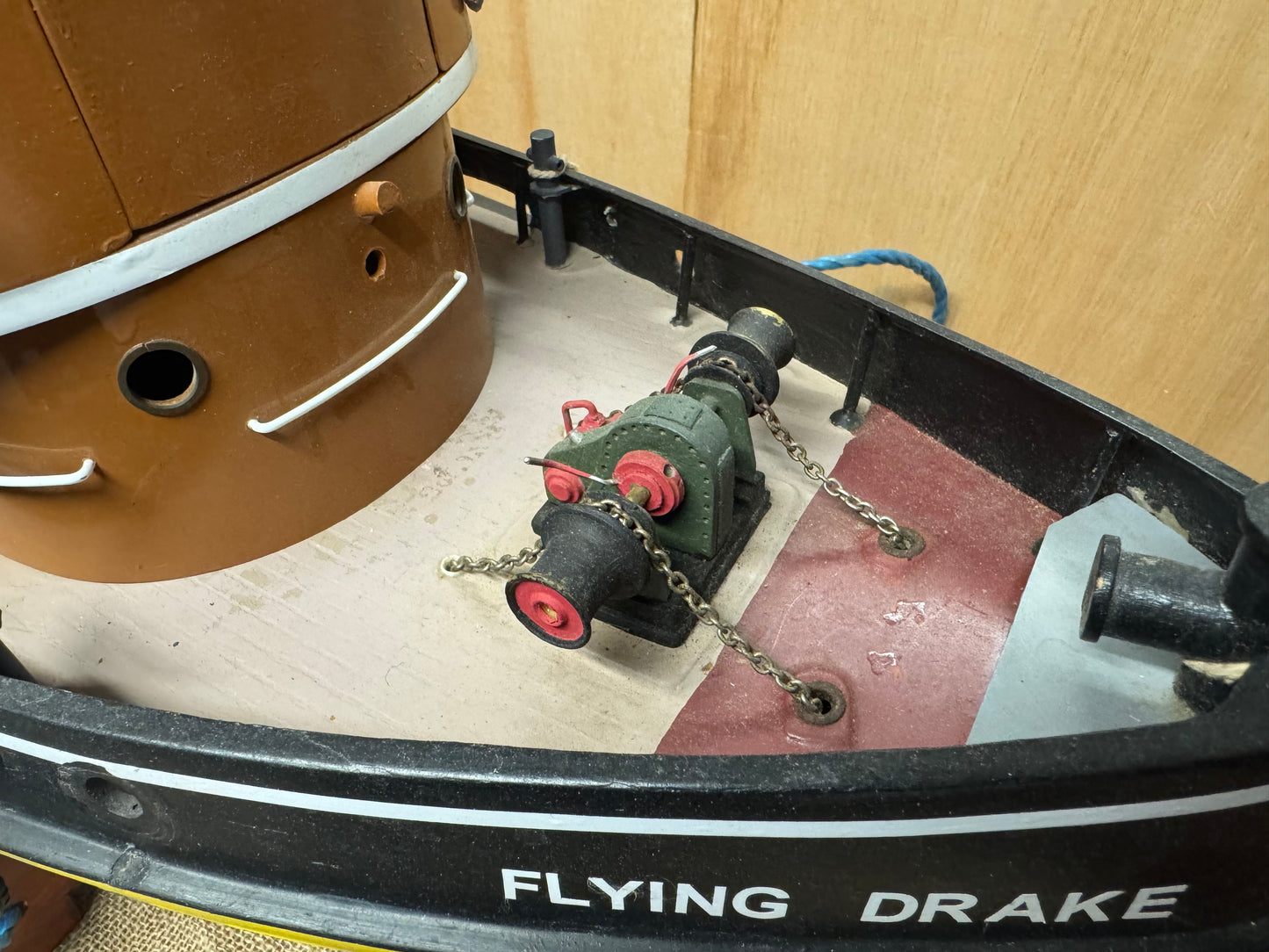 RC Scale Model Flying Drake 1950’s Tug Boat