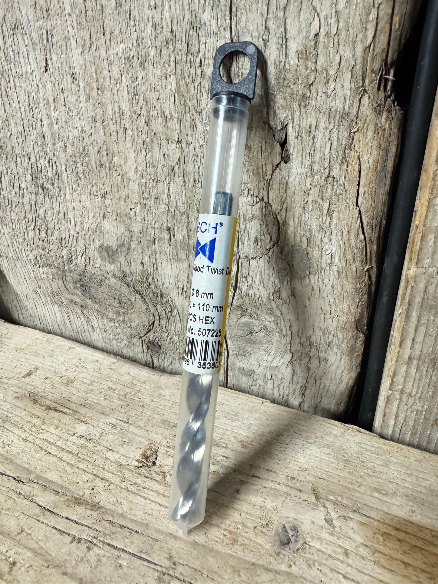 Fisch 8mm HSS Wood Twist Drill QCS Hex 507225