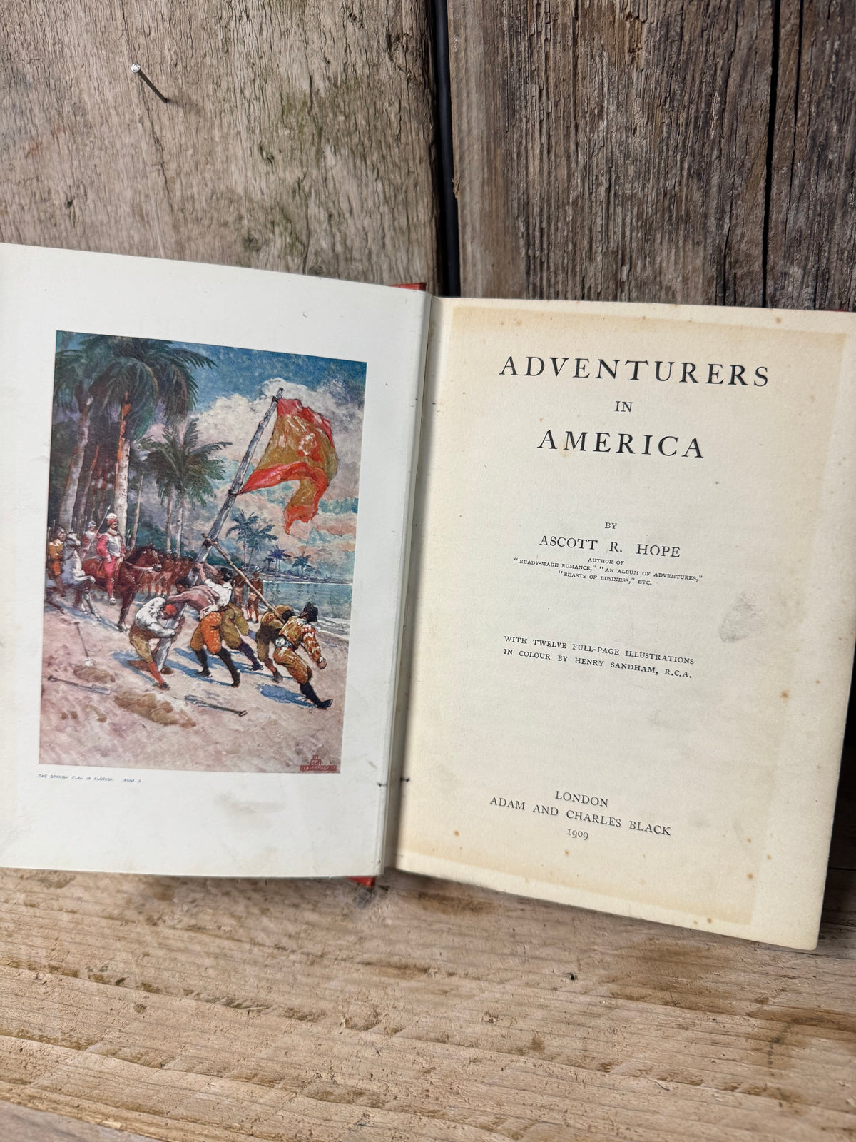 Adventures in America Book by Ascott R Hope 1909