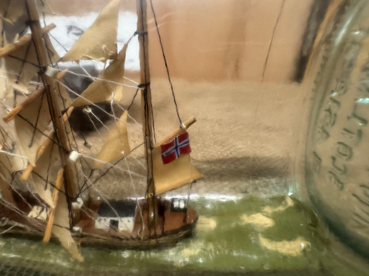 Vintage Ship In A Bottle