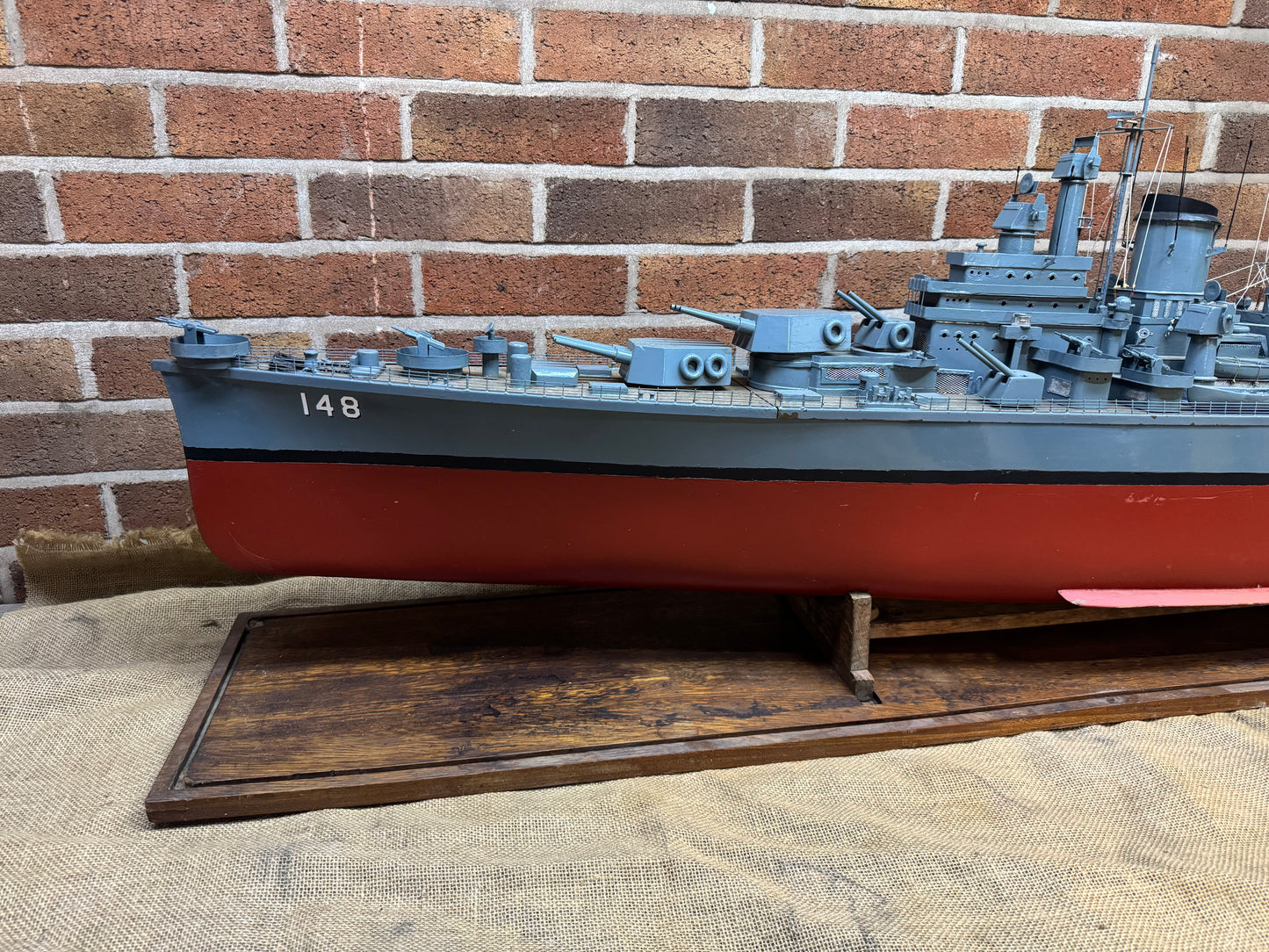 Vintage RC Model of The U.S.S. Newport News