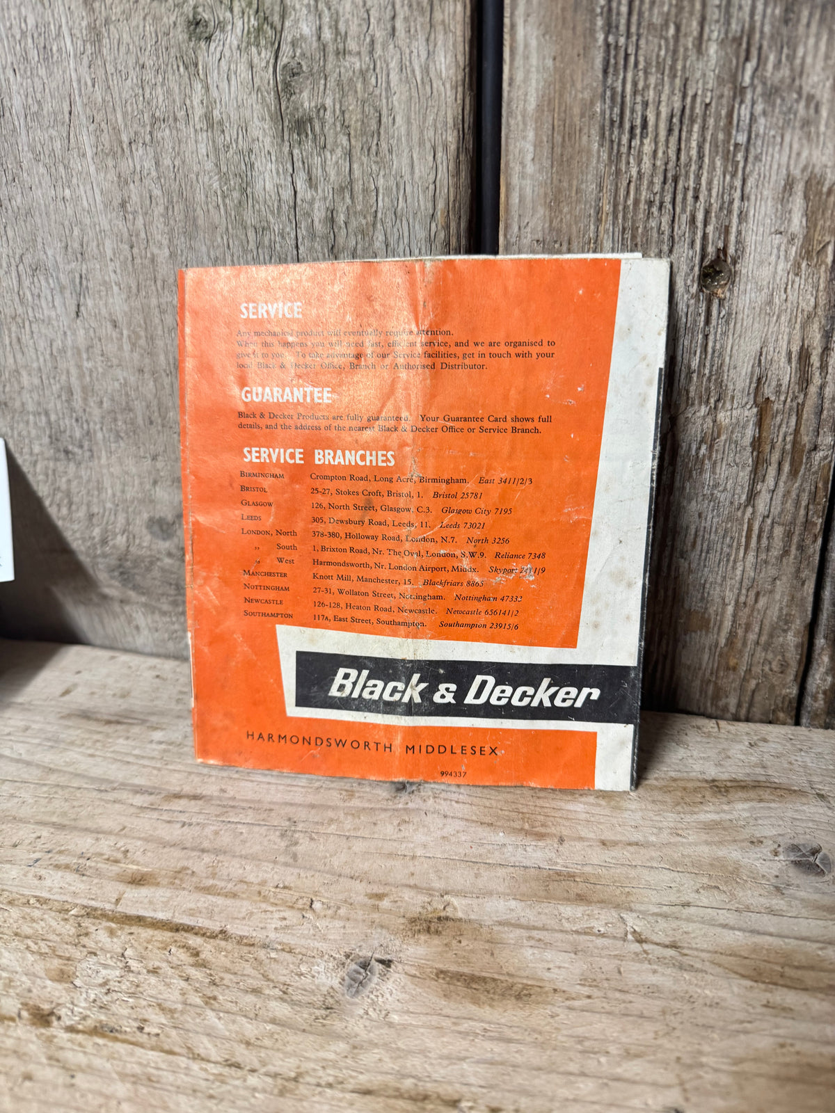 Vintage Black & Decker Power Drills Operating Instructions