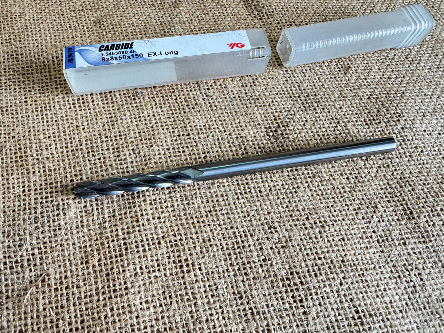 YG-1 E5453080-1 8mm Carbide 4F Extra Long Mill