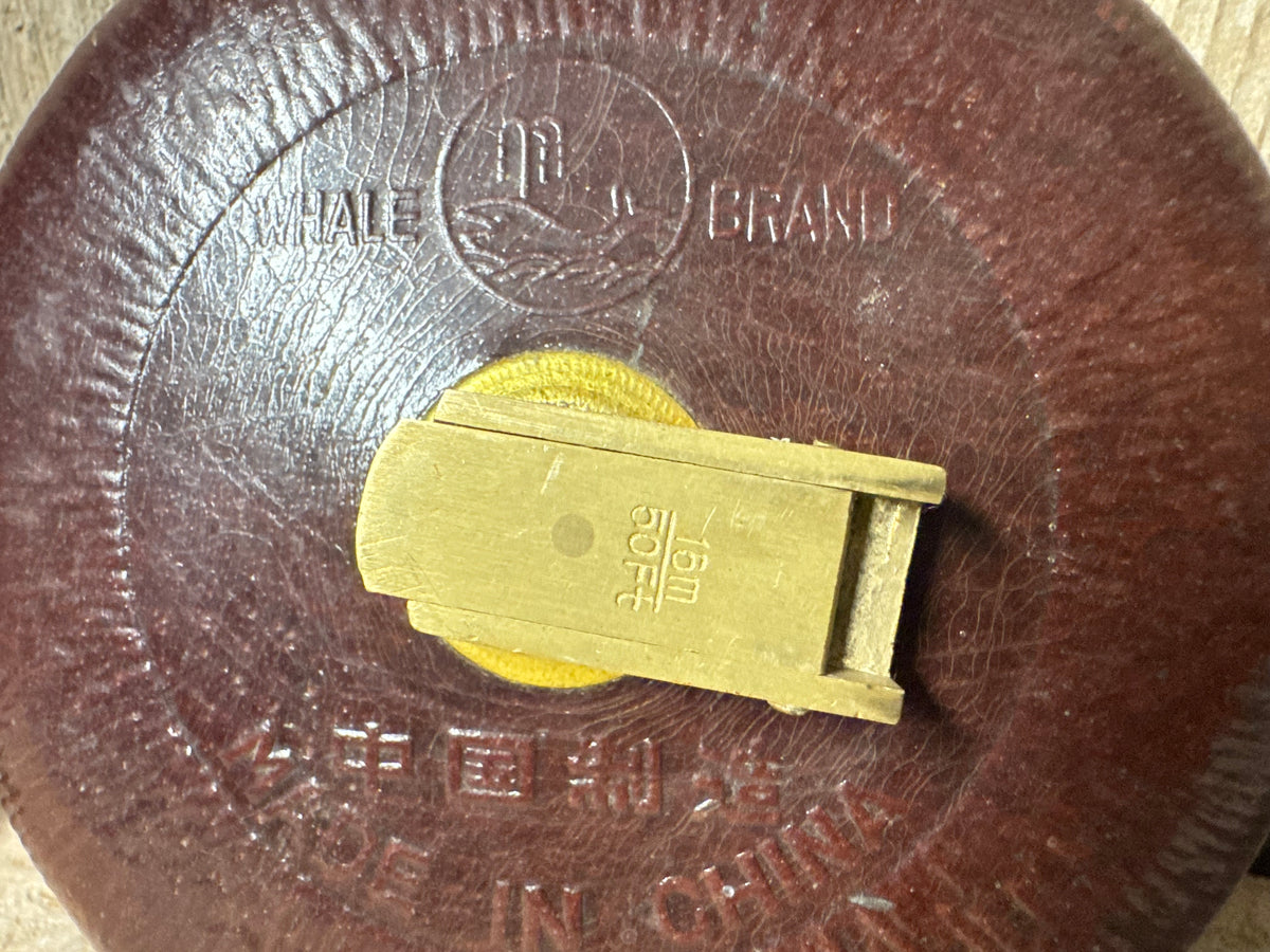 Whale Brand Leather & Brass Case 16m / 50ft Tape Measure