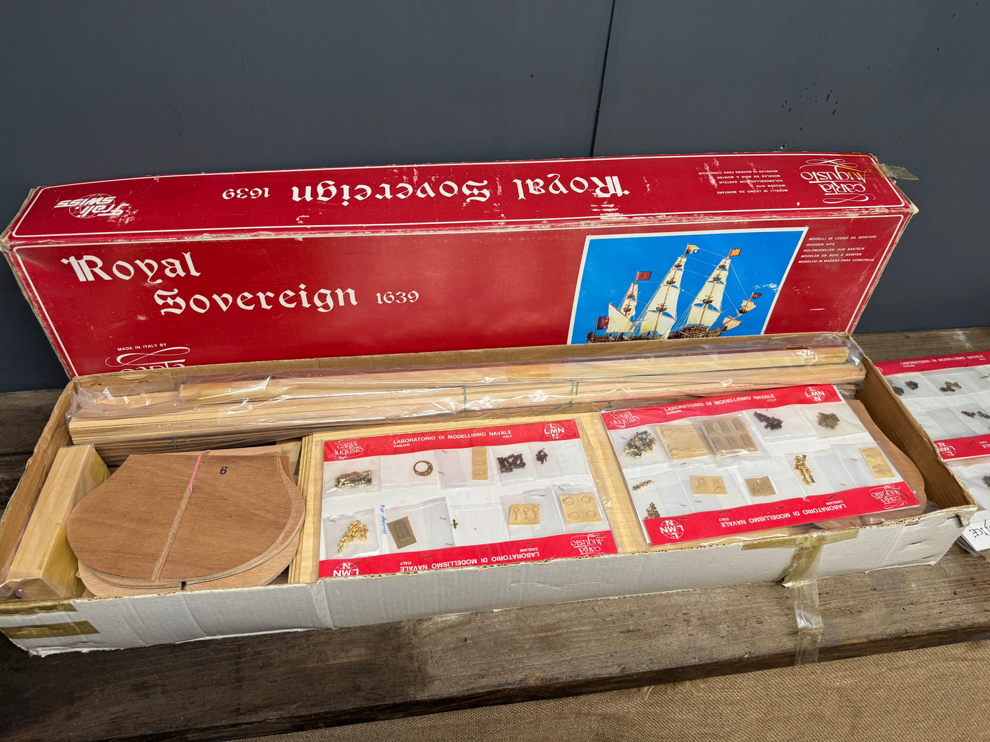 Carta Augusto 1639 Royal Sovereign Wooden Kit Model Boat