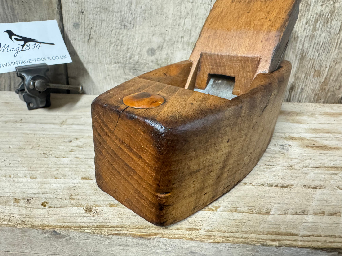 8" Beechwood Handled Coffin Plane