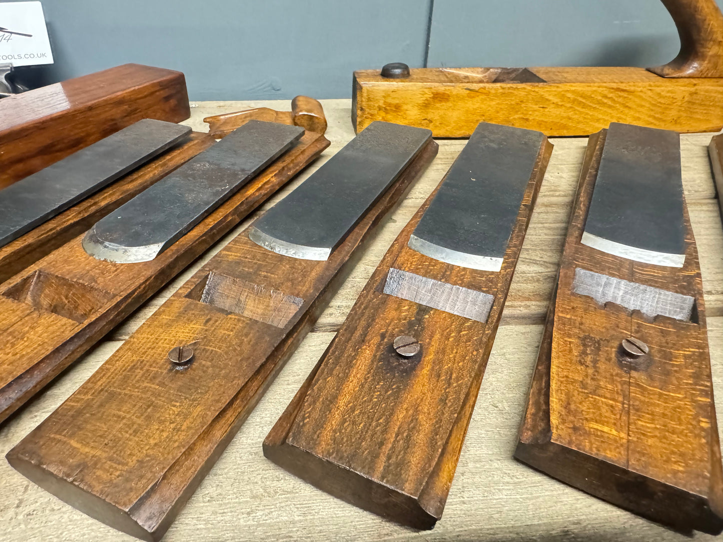 12" Patternmakers Beech Rounding Plane with 6 Interchangeable Soles