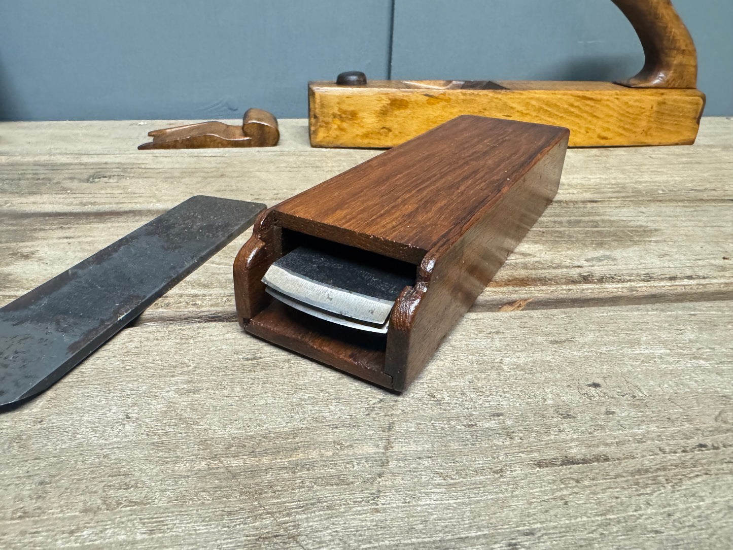 12" Patternmakers Beech Rounding Plane with 6 Interchangeable Soles