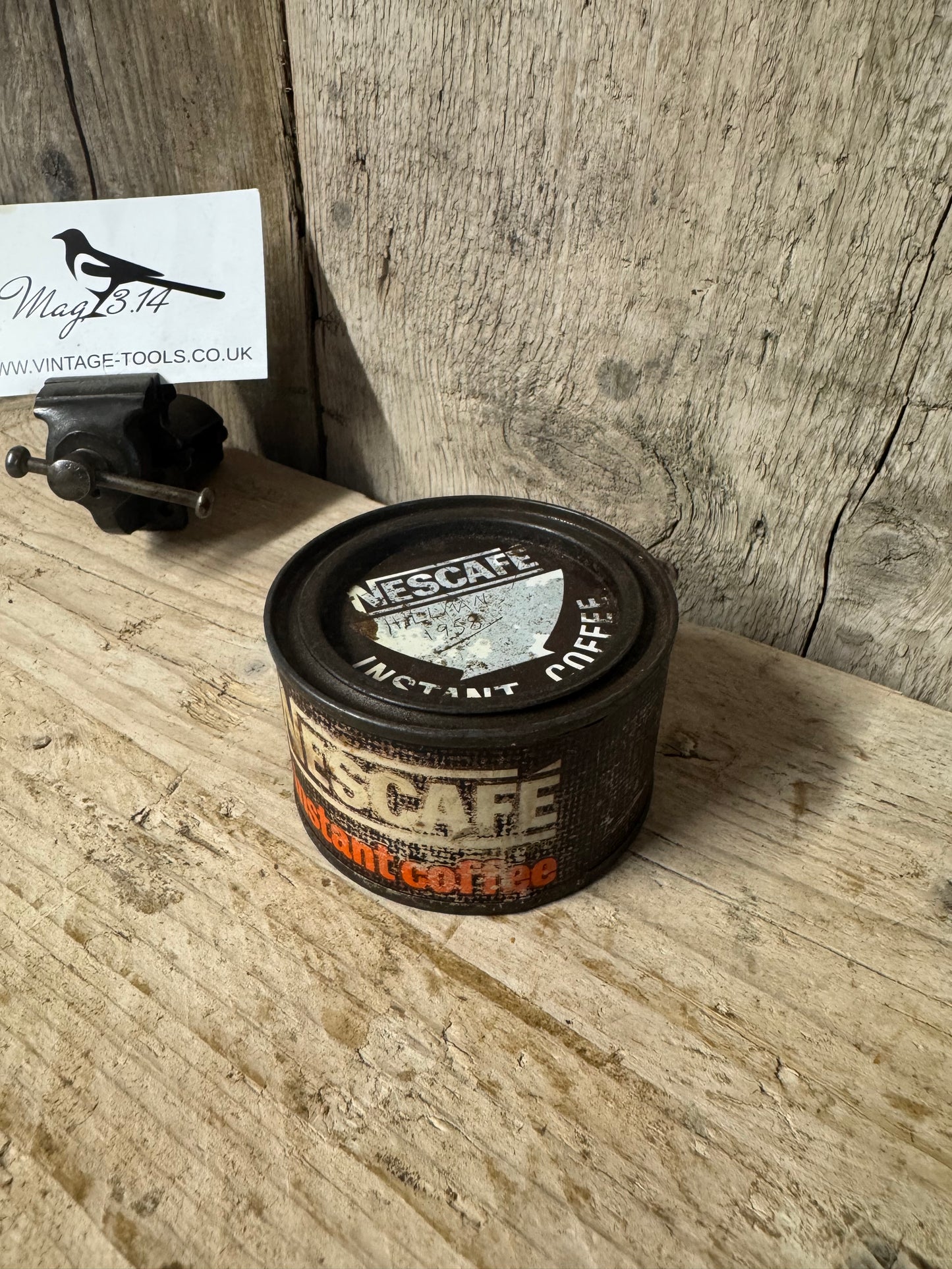 Vintage Nescafe Instant Coffee 1oz Tin