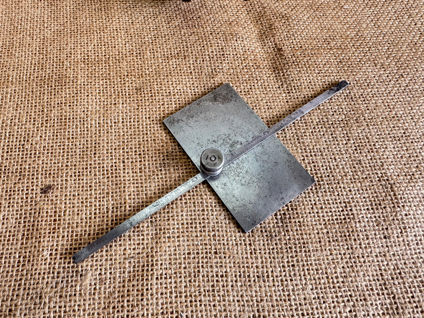 Moore & Wright No 45 Protractor / Depth Gauge