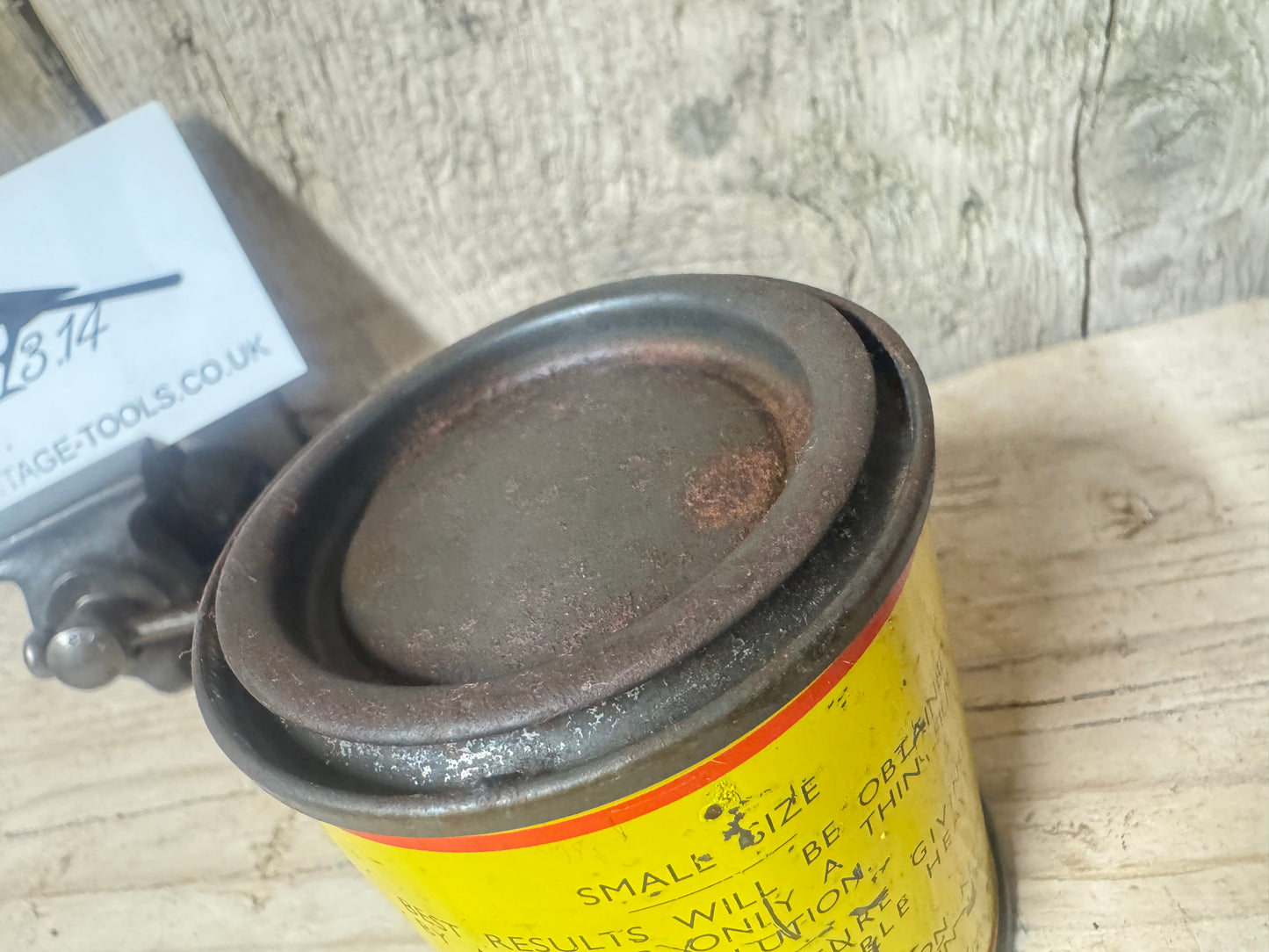 Vintage Dunlop Rubber Solution Tin