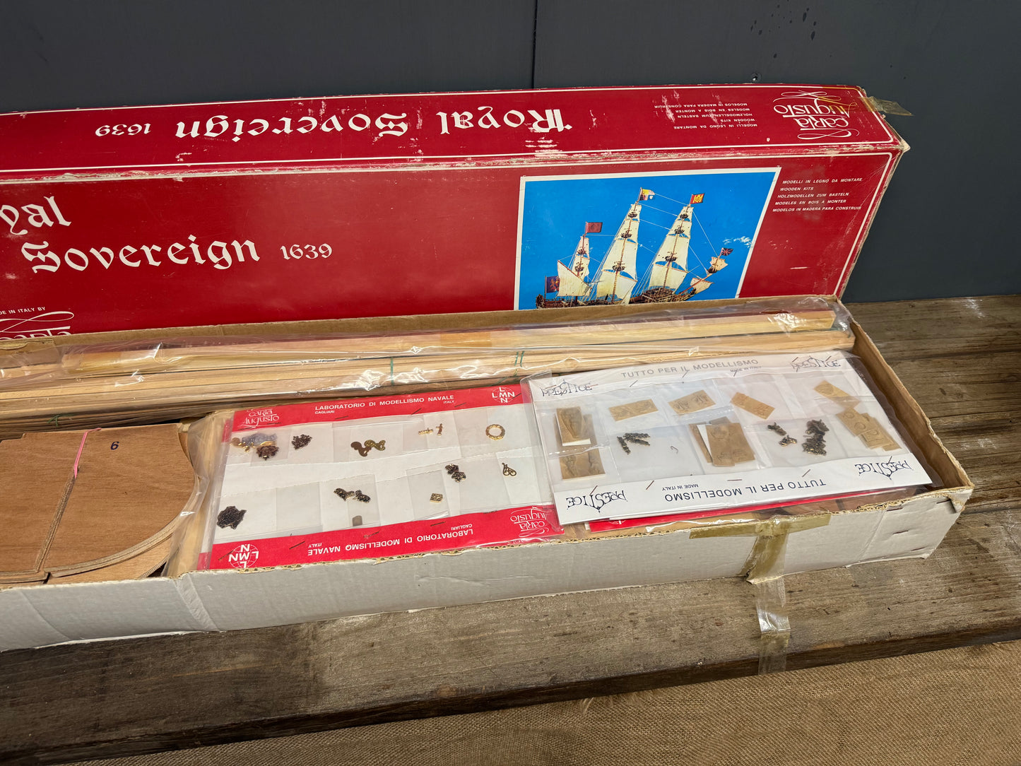 Carta Augusto 1639 Royal Sovereign Wooden Kit Model Boat