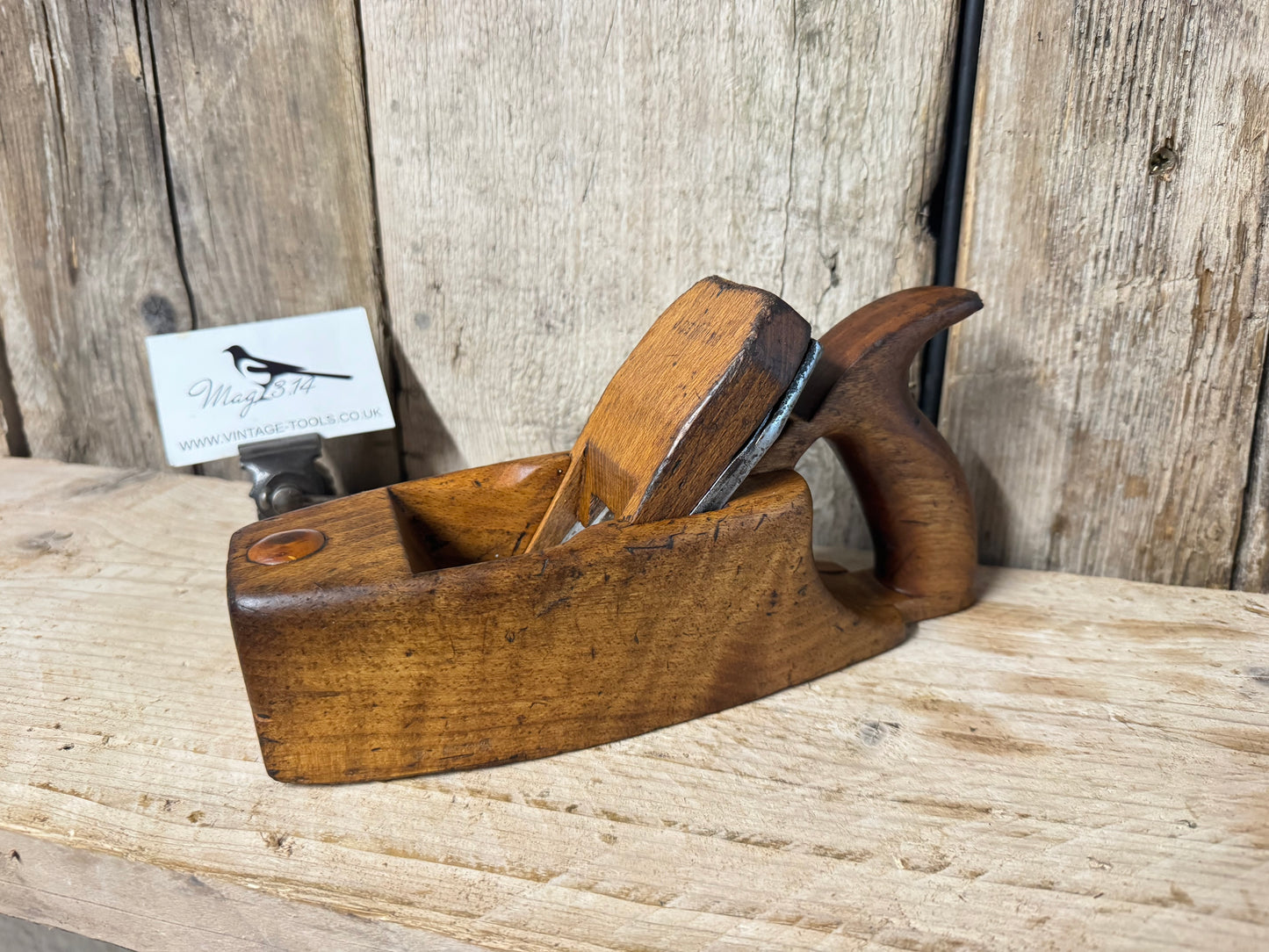 8" Beechwood Handled Coffin Plane