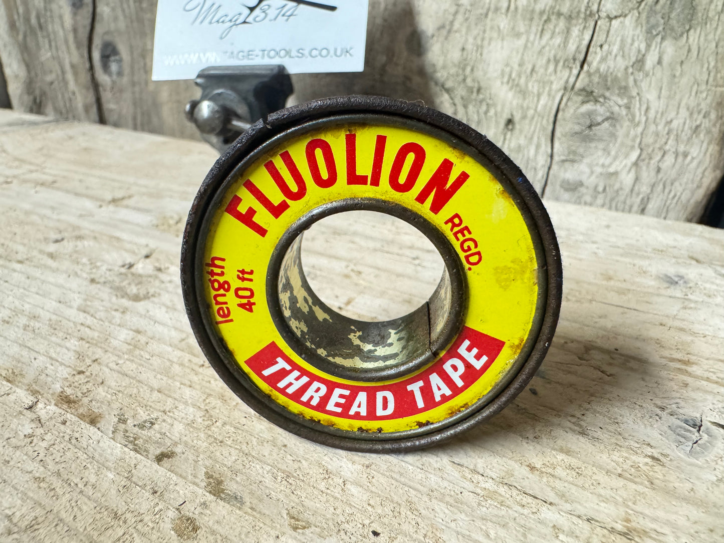 Vintage Fluolion PTFE Thread Tape Tin