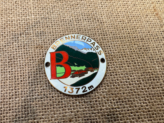 Brennerpass 1372m Classic Car Rally Badge