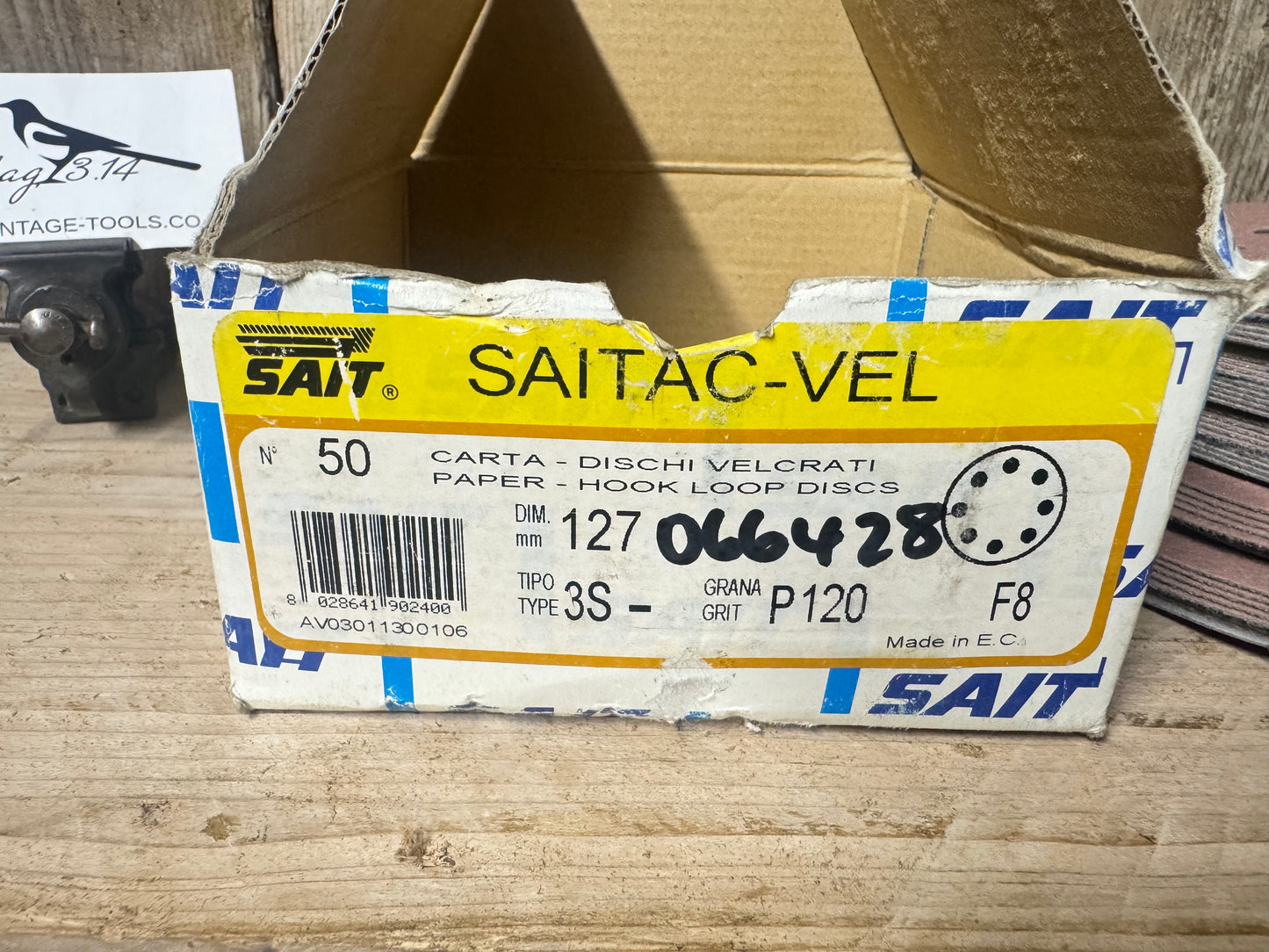 SAIT 127mm P120 Velcro Abrasive Discs