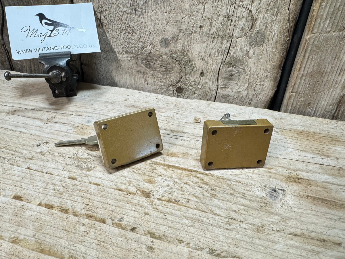 2 x Union Cylinder Deadbolt Cupboard Locks