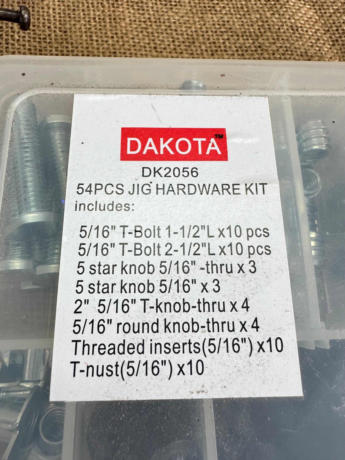 Dakota DK2056 54pc Jig Hardware Kit