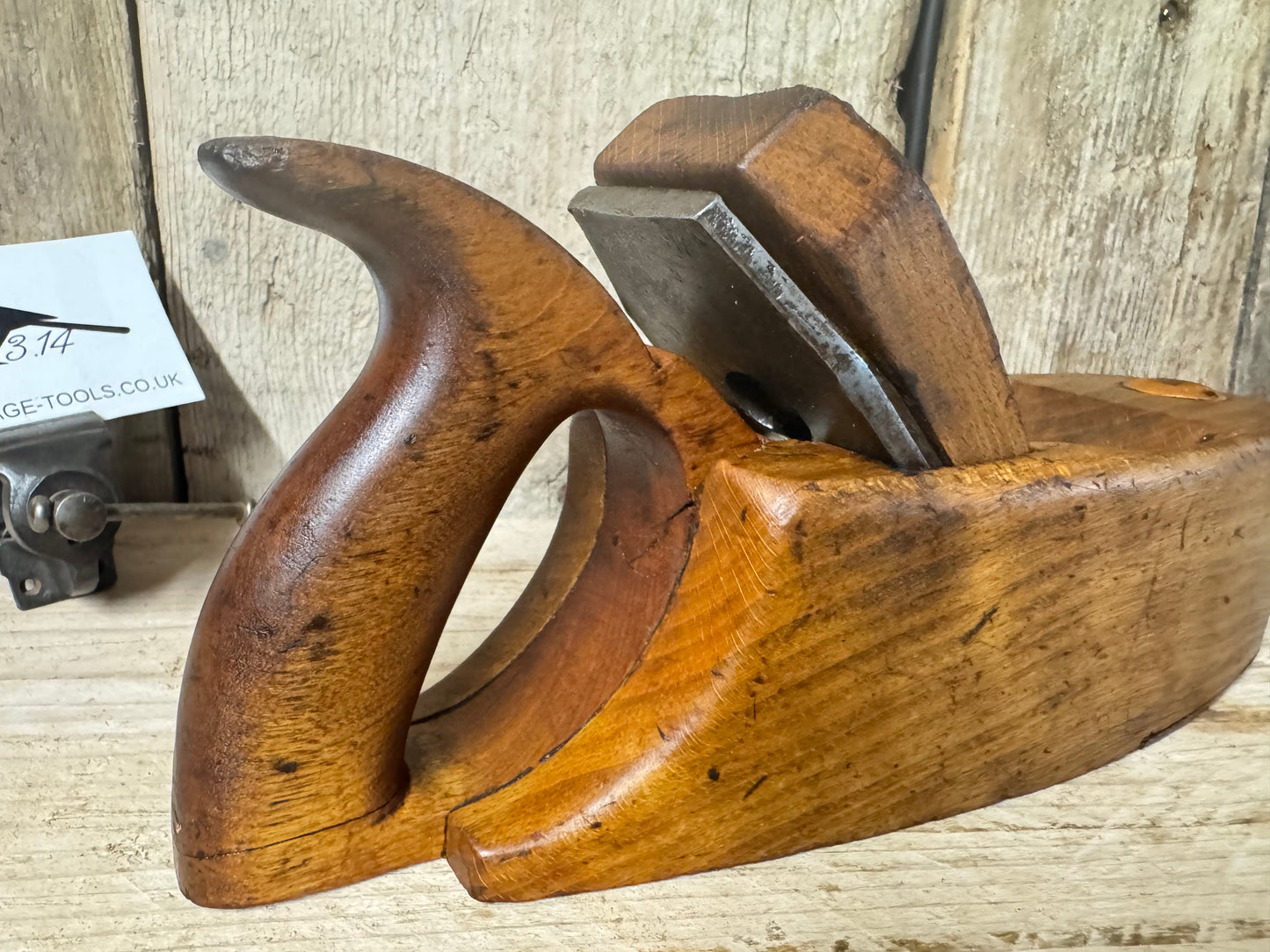 8" Beechwood Handled Coffin Plane