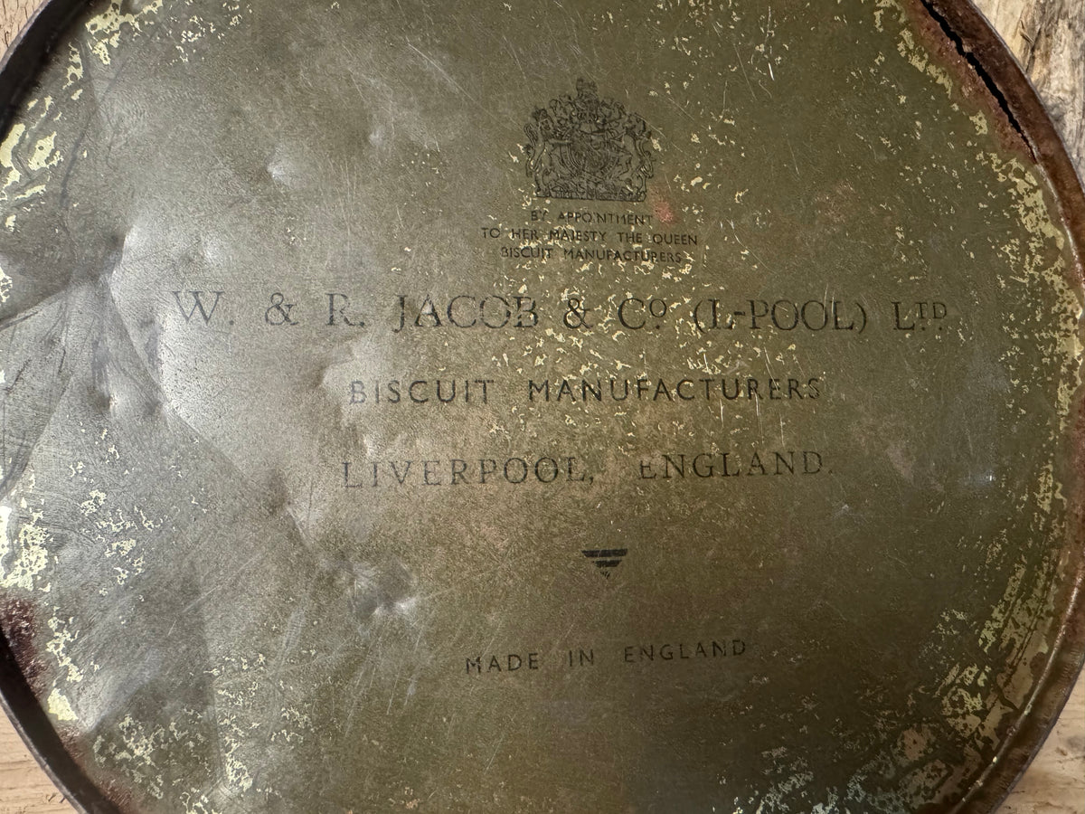 Vintage WR Jacob & Co Musical Themed Biscuit Tin