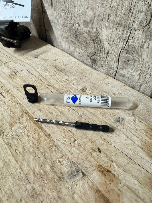 Fisch 4mm HSS Wood Twist Drill QCS Hex 507223