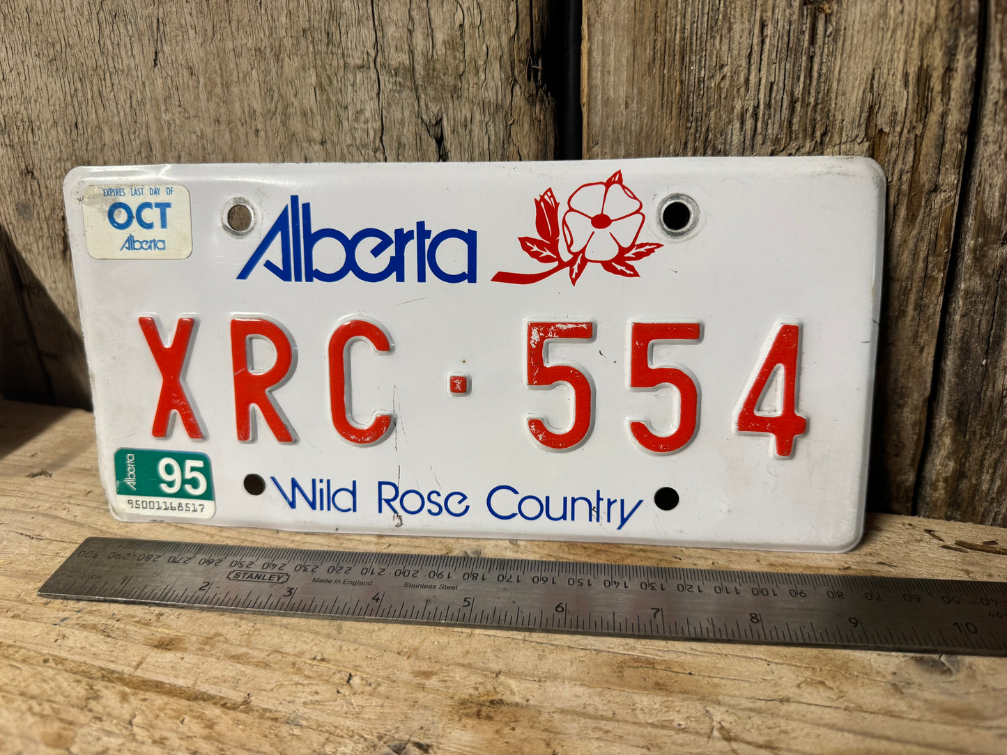 Alberta Wild Rose Country License Plate XRC-554