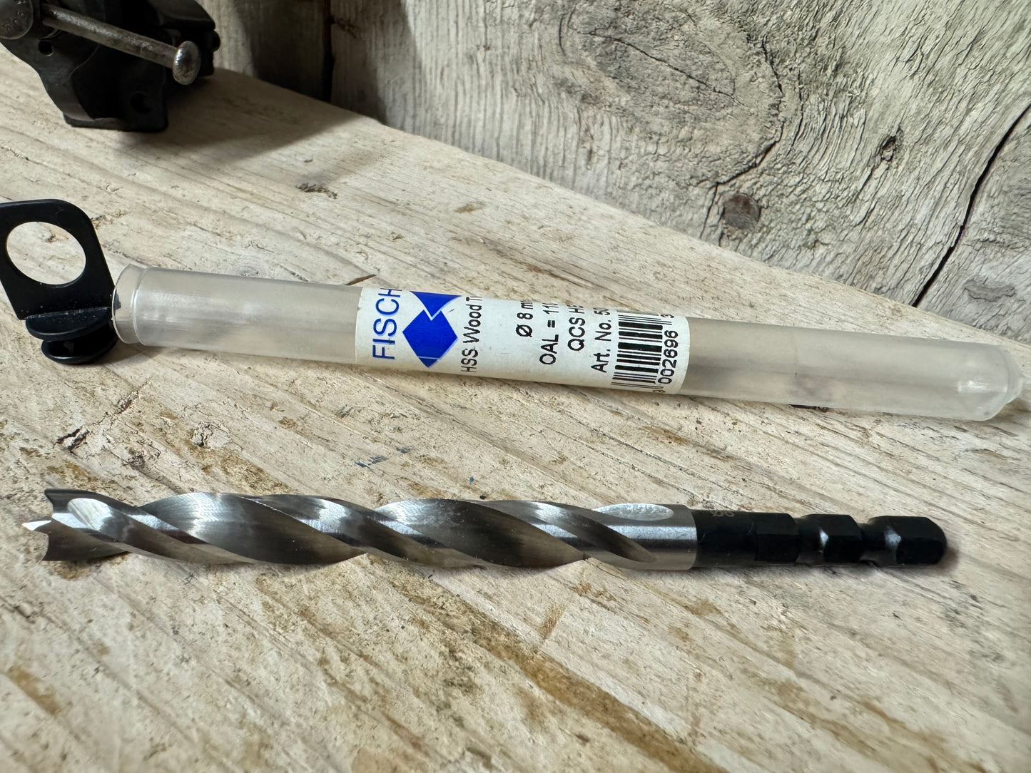 Fisch 8mm HSS Wood Twist Drill QCS Hex 507225