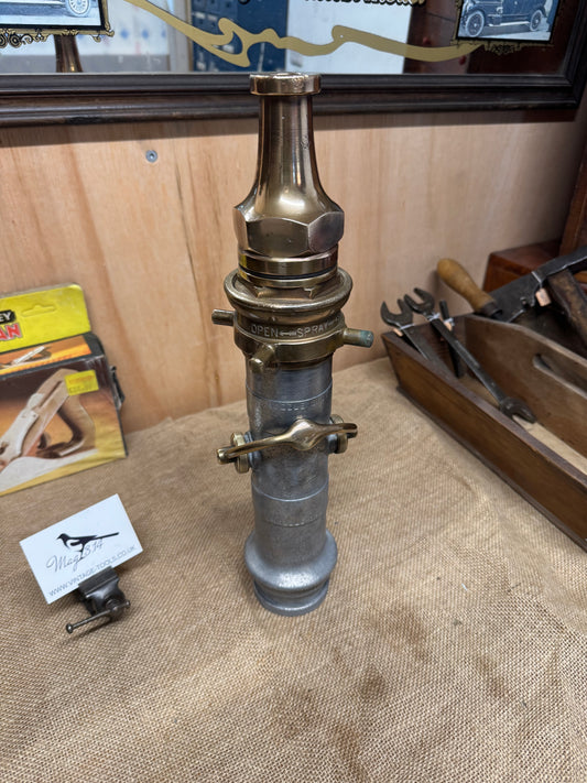 John Morris & Sons Brass & Aluminium Fire Hose Nozzle