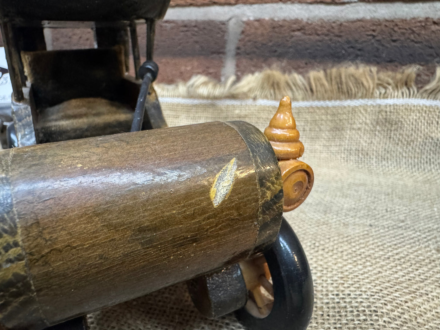 Vintage handmade wooden car