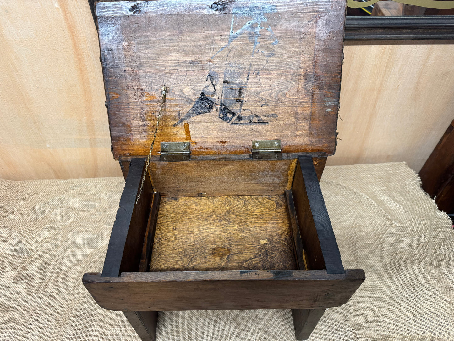 Antique Footstool / Fireside Stool / Bible Box / Childs Stool